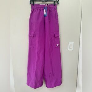 Adidas Magenta Cargo Joggers